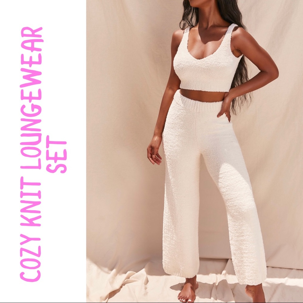 cozy knit loungewear set